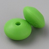 Rondelle Food Grade Eco-Friendly Silicone Beads LS-SIL-WH0002-97C-2