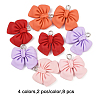 8Pcs 4 Colors Resin Pendants RESI-FP0001-46-1