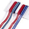 18 Yards 6 Styles Independence Day Polyester & Polycotton Ribbons Sets SRIB-A015-02B-02-1