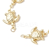 Ocean 304 Stainless Steel Turtle Link Chain Bracelet Making AJEW-JB01550-2