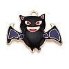 Halloween Theme Rack Plating Alloy Enamel Pendants X1-ENAM-N056-393C-KCG-1