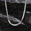 Stainless Steel Cuban Link Chains Necklaces LS-PW-WGE1B56-01-2