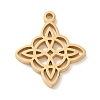 304 Stainless Steel Hollow Pendants LS-STAS-P313-03G-1
