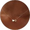Simple Style Adjustable 316L Surgical Stainless Steel Heart and Initial Pendant Necklaces for Women WG95AEF-17-1