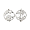Non-Tarnish 304 Stainless Steel Connector Charms STAS-P344-11P-1