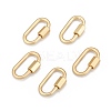 Brass Screw Carabiner Lock Charms X-ZIRC-G160-11G-1