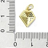 Brass Micro Pave Colorful Cubic Zirconia Pendants KK-H475-06G-3