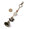 Natural Quartz Crystal Pouch Feng Shui Hanging Ornament HJEW-JM02377-3