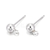 925 Sterling Silver Ear Stud Findings STER-K167-042D-S-1