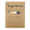 667 Stainless Steel with Natural Yellow Quartz & Natural Howlite & Natural Sodalite Chip Pendant Necklaces FS-WGFED6E-06-1