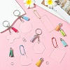 DIY Acrylic Pendant Keychain with Faux Suede Tassel Making Kits DIY-CJ0002-68-6
