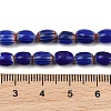Handmade Millefiori Glass Oval Beads Strands LK-Z001-02A-02-4