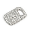 Brass Micro Pave Cubic Zirconia Pendants KK-M322-30P-2