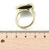 Heart Brass Natural Obsidian Finger Rings RJEW-D304-01G-G-3