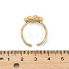 Brass Enamel Cuff Rings RJEW-K291-03G-02-5