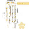 2Pcs Cloth Sunflower Hippie Headband Floral Crown OHAR-CP0001-16-2