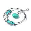 Synthetic Turquoise Big Pendants G-Q997-001D-S-2