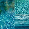 24Pcs 12 Styles Water Ripple Theme Scrapbook Paper Pads PW-WG98DEC-01-3