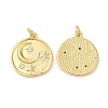 Brass Micro Pave Cubic Zirconia Pendants KK-M246-35G-1