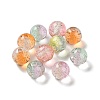 Gradient Color Transparent Resin Beads with Gold Foil RESI-A035-10A-1