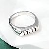 304 Stainless Steel Plain Band Finger Rings RJEW-P152-01P-3