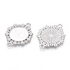 Non-Tarnish 304 Stainless Steel Connector Cabochon Settings STAS-N114-03P-2