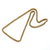 304 Stainless Steel Wheat Chain Jewelry Sets For Men SJEW-O032-04G-3