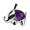 Natural Amethyst Pendants G-G112-01P-14-1