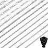 12Pcs 12 Styles 304 Stainless Steel Chain Necklaces NJEW-PH0001-43-1