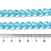 Transparent Glass Beads EGLA-A035-T8mm-D08-5