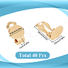40Pcs 304 Stainless Steel Clip-on Earring Findings STAS-SC0008-39G-2