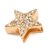 304 Stainless Steel Rhinestone Slide Charms STAS-P421-04C-G-2