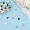 48Pcs 6 Colors Eco-Friendly Zinc Alloy  Pendants ENAM-GO0001-09-4