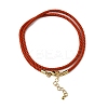 Nylon Milan Cord Necklace Making MAK-M028-01G-07-2