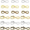 SUPERFINDINGS 120Pcs 6 Styles Tibetan Style Alloy Infinity with Hope Connector Charms TIBE-FH0001-20-1