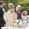 Heart Shape Wooden Guest Book Ornaments DJEW-WH0034-80-6