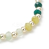 Dyed Natural Malaysia Jade & Synthetic Hematite Beaded Stretch Bracelets for Women BJEW-JB13069-03-4