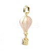 Brass Enamel Hot Air Balloon Pendants KK-H254-01G-01-1