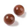 Synthetic Goldstone No Hole Sphere Beads G-K353-04B-25-2