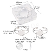 DIY Blank Dome Bangle Making Kit DIY-FS0003-50S-5