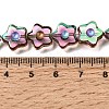 Electroplated Transparent Glass Beads Strands GL-CBA98F0-09E-4