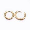 Ion Plating(IP) 304 Stainless Steel Huggie Hoop Earrings EJEW-F111-18mm-G-2