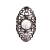 Natural Howlite Retro Finger Rings RJEW-B067-02R-24-2