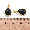 Natural Obsidian Charms G-L553-47G-01-3