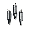 Natural Black Stone Pointed Pendants G-A231-03D-1
