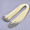 Waxed Cotton Cord Necklace Making LS-MAK-S032-1.5mm-B19-1