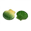 Spray Painted Natural Scallop Shell Big Pendants SSHEL-T017-14E-2