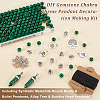 DIY Gemstone Chakra Theme Pendant Decoration Making Kit DIY-OC0011-97A-4