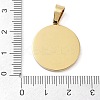 Ion Plating(IP) 304 Stainless Steel Enamel Rhinestone Pendants STAS-Q325-03F-G-3
