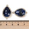 Dyed Natural Lapis Lazuli Faceted Teardrop Links G-B126-03G-08-3